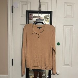 Banana Republic Camel Button Longsleeve
